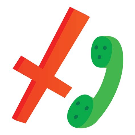 Cancel call icon, isometric style 15882594 Vector Art at Vecteezy