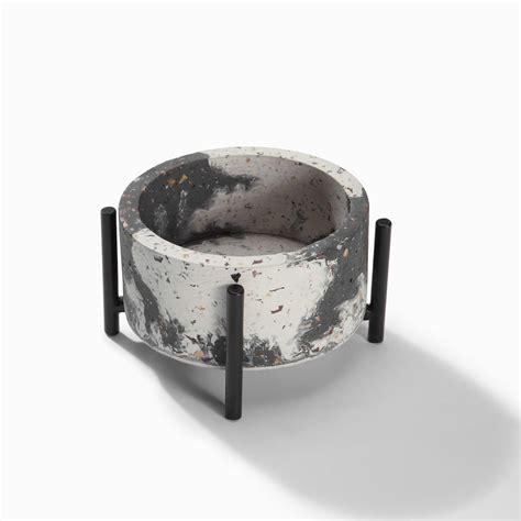 Charcoal & White Terrazzo Planter | Buy Terrazzo Planters Online
