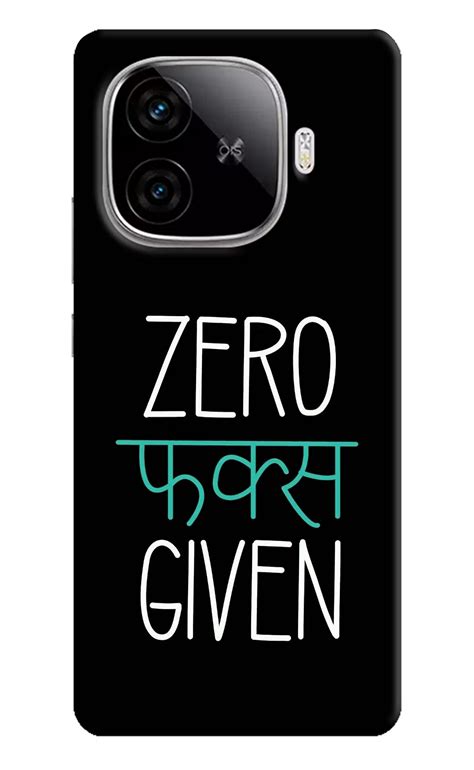Save Big: Get the Zero Fucks Given iQOO Neo 10R 5G Back Cover - Shop ...