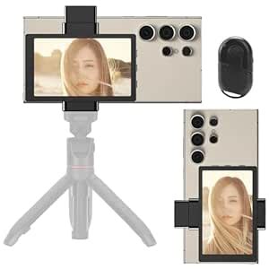 Newmowa Phone Vlog Selfie Monitor Screen, Magnetic Phone Holder Clip ...
