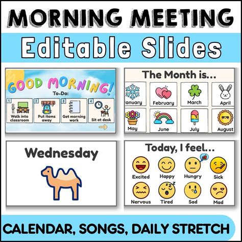 Morning Meeting for Special Education | Editable Google Slides | for ...