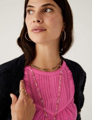 Jersey Round Neck Long Sleeve Top