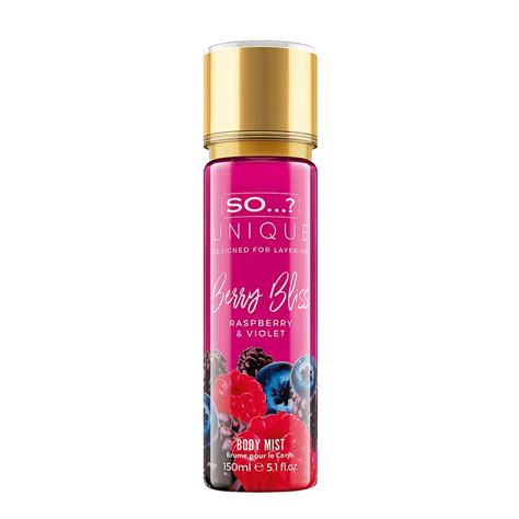 SO...? Unique Berry Bliss body mist 150ml | Rasberry & Violet Fragrance ...