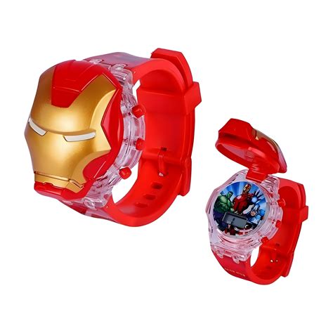 ALNA-TURA Iron- Man Avengers Superhero Wristwatch for Boys| Digital LED ...