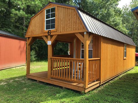 12x32 Wrap Around Corner Porch Lofted Barn Cabin