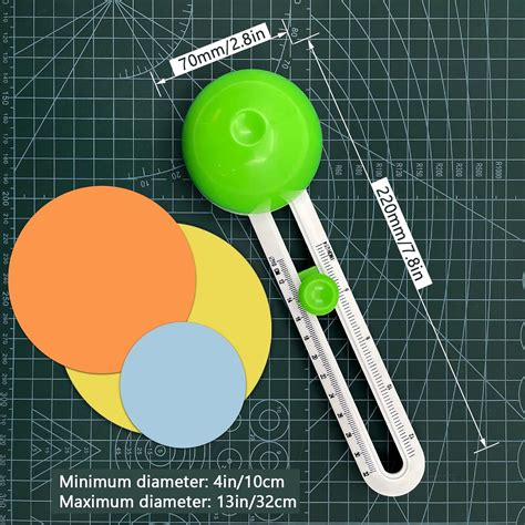 Buy Circle Cutter, Circular Paper Cutter Circle Paper Trimmer Rotary ...