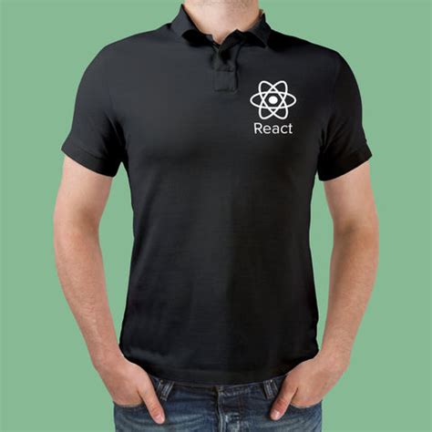 React Js Javascript Polo T-Shirt For Men - TEEZ.in