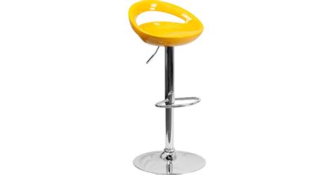 Flash Furniture FFIF81072YEL Retro Modern 19" Wide Adjustable Height ...