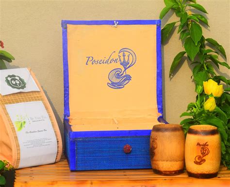 Poseidon Theme Bamboo Tea Gift Set | Silpakarman