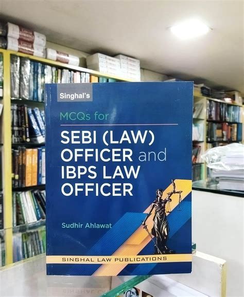 Buy MCQs for SEBI Law Officer & IBPS Law Officer Exam By SUDHIR AHLAWAT ...