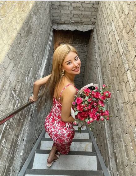Elegant White & Red Floral Dress