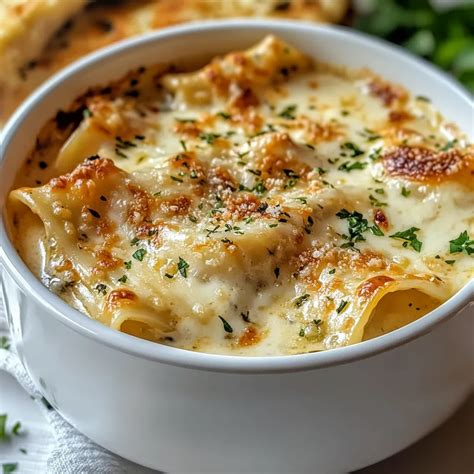 Creamy Alfredo Lasagna Soup Recipe