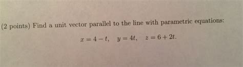 Image result for Unit Vector Parallel to a Line
