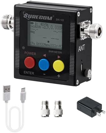 Gam3Gear Surecom SW-102 Digital VHF UHF 125-525Mhz Power SWR Meter ...