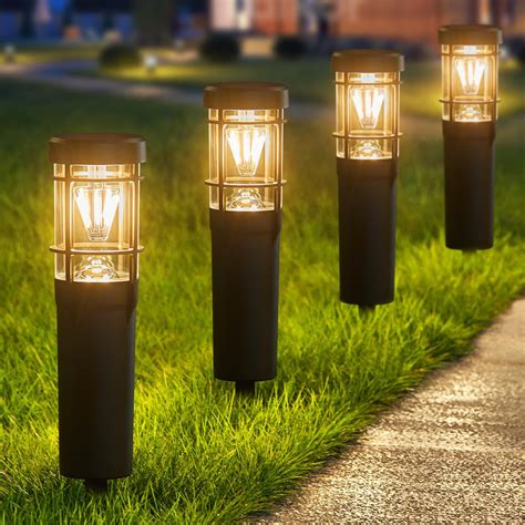 KELME Solar Pathway Lights Outdoor, 6 Pack Upgraded Solar Garden Lights ...