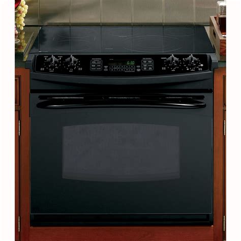 GE Profile Series PD968DPBB Series 30" Convection Drop-In Electric ...