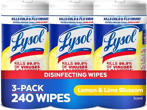 Lysol Disinfectant Wipes, Multi-Surface Antibacterial Cleaning Wipes, For Disinfecting and ...