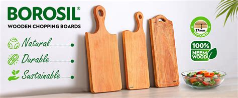 Borosil Dice Pro Neem Wood Chopping Board 17 mm