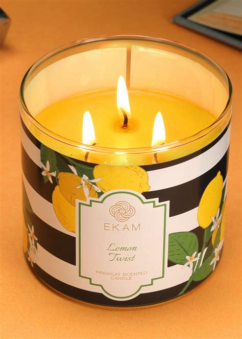 Get Lemongrass Scented 3-Wick Jar Candle at ₹ 700 | LBB Shop