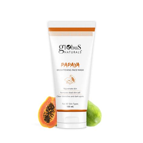 Expand image caption Globus Naturals Purifying Papaya Face Wash 100g ...