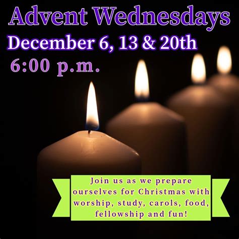 Advent Wednesdays, New Haven Methodist Church, New Haven, OH. -A Global ...