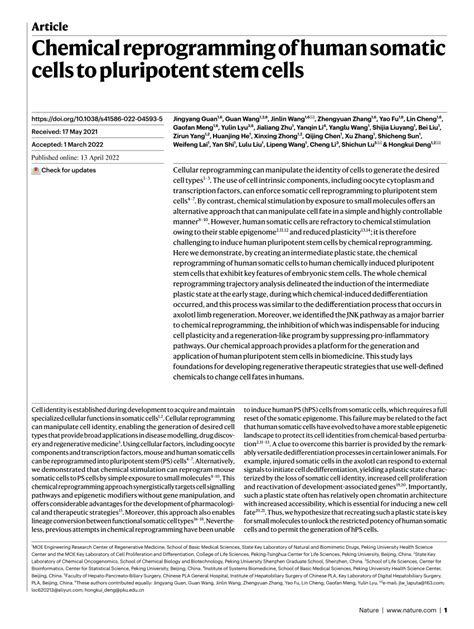 Image result for Chemical Reprogramming