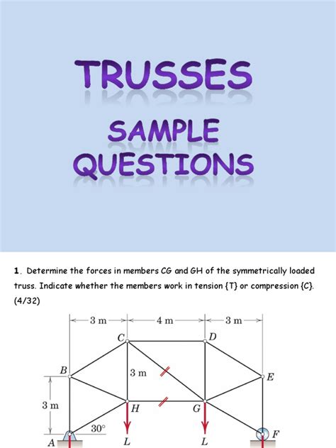 Image result for Statics Practice Problems Trusses