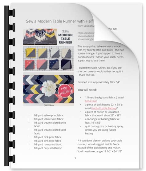 Image result for Free Printable Table Runner Pattern