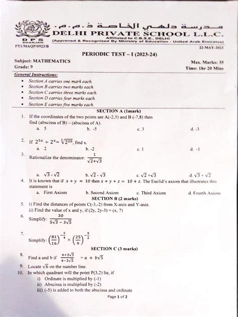 Image result for Math Question Paper