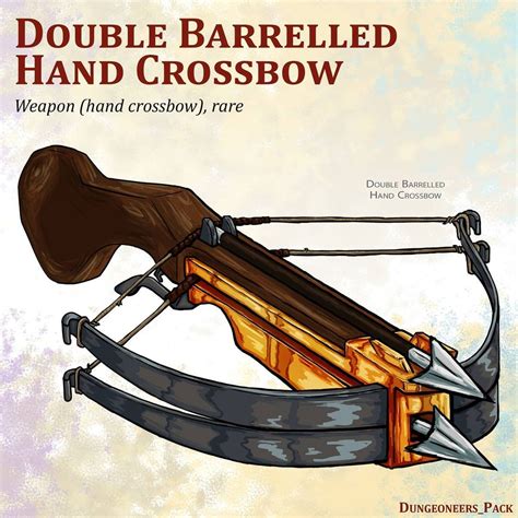 Dungeoneer's Pack on Instagram: “Double Barrelled Hand Crossbow Two ...