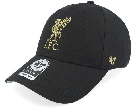 Liverpool FC Epl Metallic Mvp Black Adjustable | Hatstoreworld.com