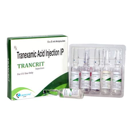Tranexamic Acid 500 Injections BP Mcbrex Lifesciences
