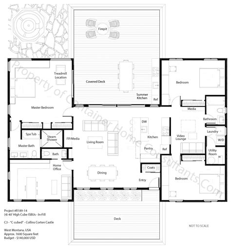 H Shaped Kitchen Floor Plans