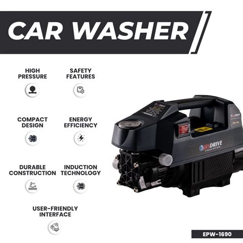 Buy JRS High Pressure Car Washer | 90 Bar, 6.5 L/Min, 1600 W | EPW-1690