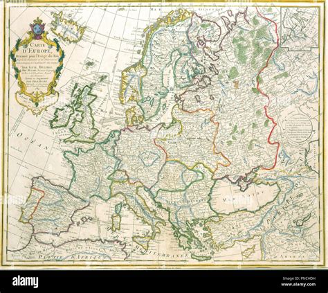 Carte d'Europe, Dressée pour l'Usage du Roi D'apres les Itinèraires et les Observations ...