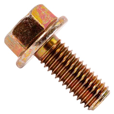 1/2"-13 x 1-1/4" Conquest Grade 8 Non-Serrated Flange Bolt - Zinc Yell ...