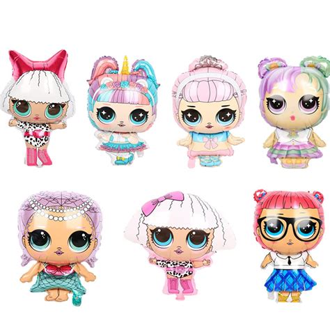 Buy 5 pcs L.O.L Surprise Doll Foil Balloon Wopin- L.O.L Surprise Doll ...
