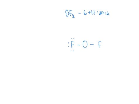 SOLVED: Consider the Lewis structure of OF2. What is the total number ...
