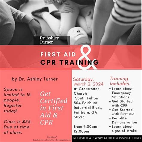 CPR and First Aid Training, Crossroads Church South Fulton, Fairburn, 2 ...