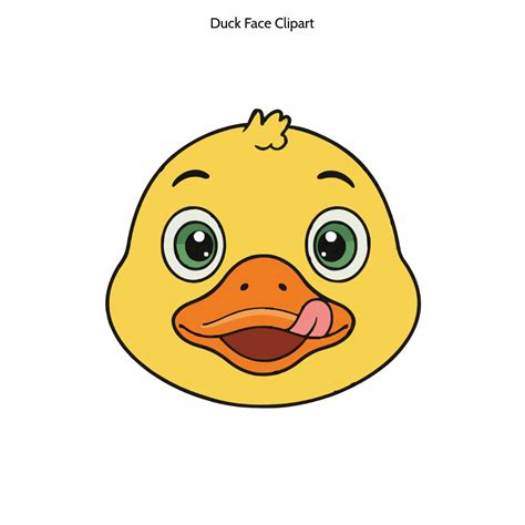 Free Duck Face Clipart Template to Edit Online