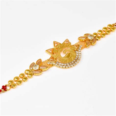 Mor Design Bracelet Rakhi - Rakhi for Brother/Kids – Meira Jewellery
