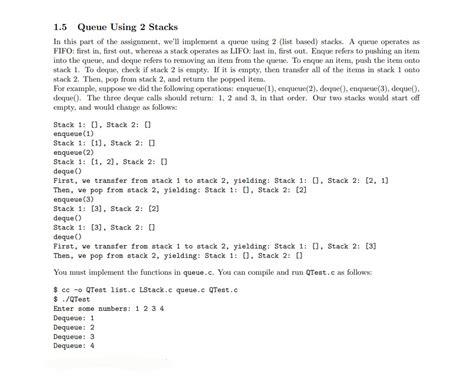 Queue Using Two Stacks in C 的图像结果