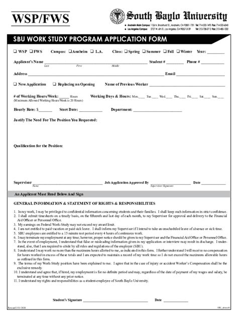 Image result for Requirement for Work Study Program