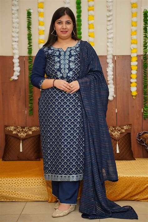 Buy Plus Size Navy Cascade Organza Suit Set | Apella - The XS to 10XL Store