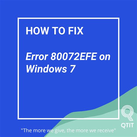 Image result for Windows Update Code 80072Efe Windows 7
