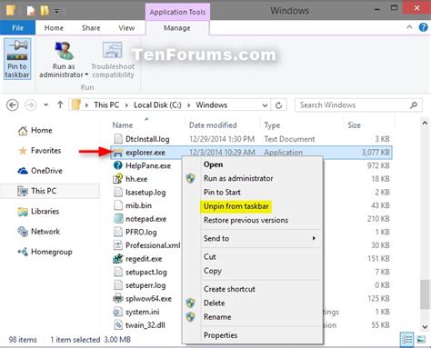 Image result for Unpin Apps from Taskbar