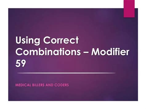 Image result for Examples of Correct Use of Modifier 59