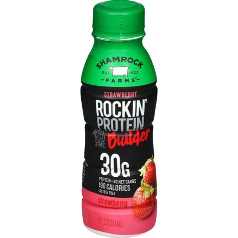 Shamrock Farms Rockin' Protein Builder Strawberry Shake - Shop Milk at ...
