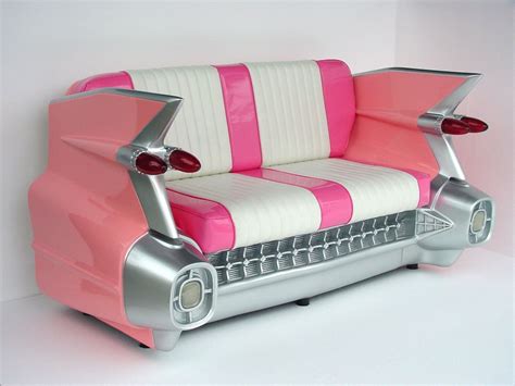 pink cadillac | Retro couch, Car sofa, Retro furniture