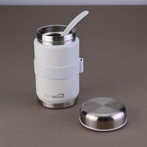 Buy SERVEWELL Hydration Stainless Steel Vacuum Lunch Box - 540ml from ...